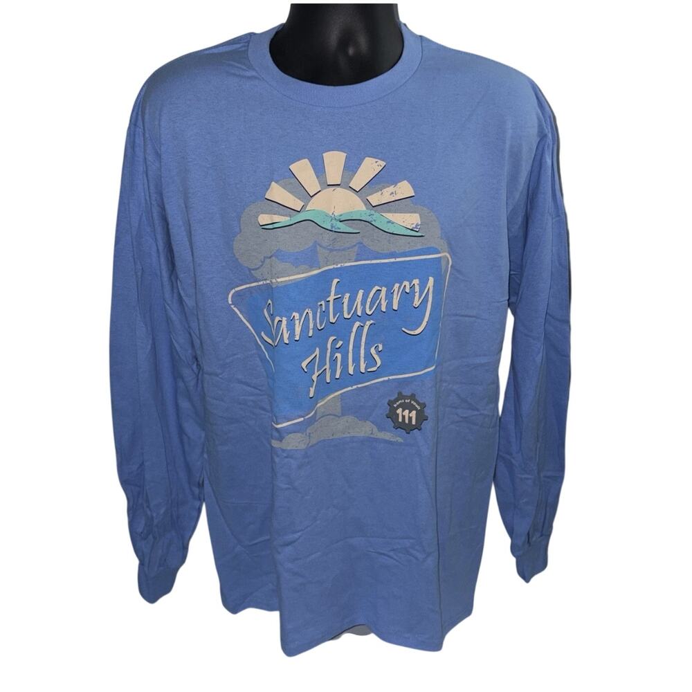 Fallout Sanctuary Hills Long Sleeve T-shirt Light Blue2XL